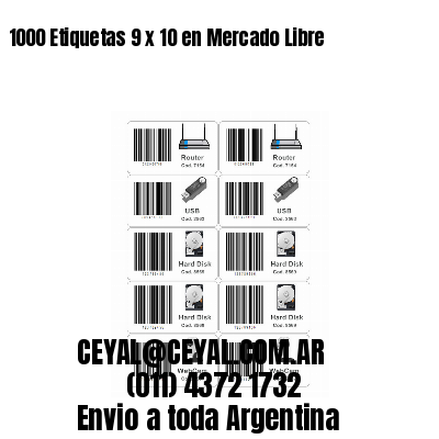 1000 Etiquetas 9 x 10 en Mercado Libre