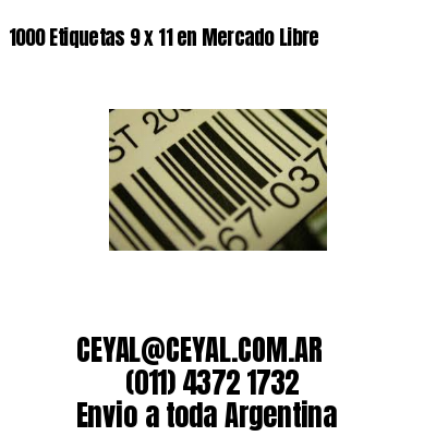 1000 Etiquetas 9 x 11 en Mercado Libre