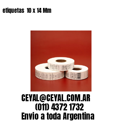 etiquetas  10 x 14 Mm