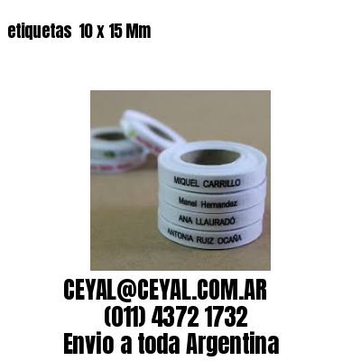 etiquetas  10 x 15 Mm