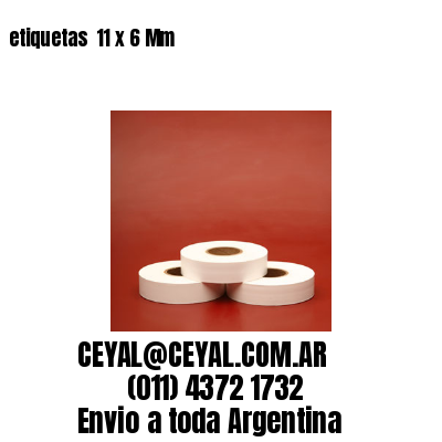 etiquetas  11 x 6 Mm