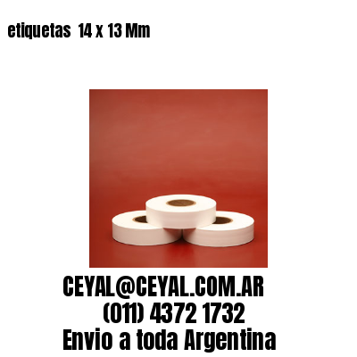 etiquetas  14 x 13 Mm