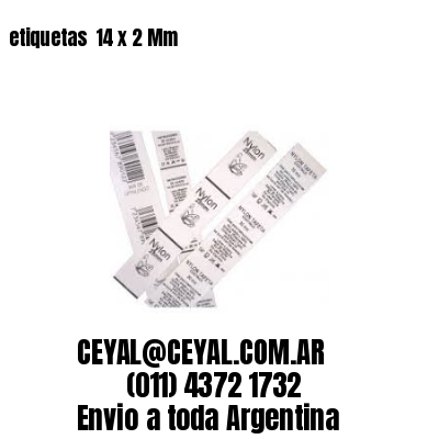 etiquetas  14 x 2 Mm