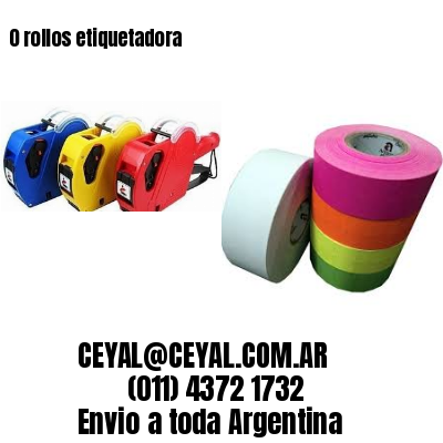 0 rollos etiquetadora