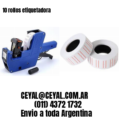 10 rollos etiquetadora