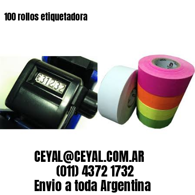 100 rollos etiquetadora