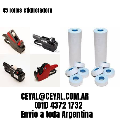 45 rollos etiquetadora