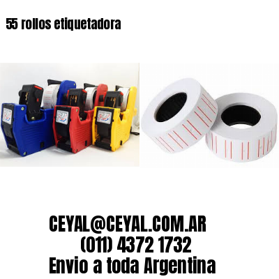 55 rollos etiquetadora