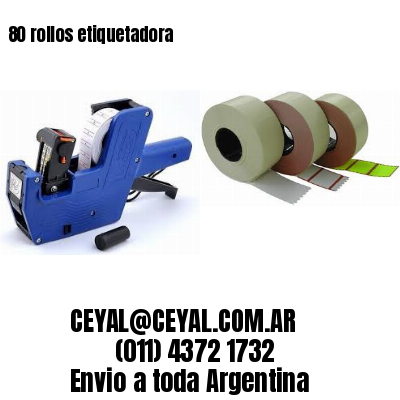 80 rollos etiquetadora