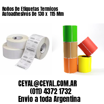 Rollos De Etiquetas Termicos Autoadhesivos De 130 x  115 Mm