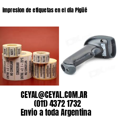 impresion de etiquetas en el dia Pigüé