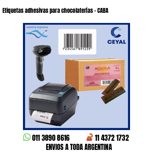 Etiquetas adhesivas para chocolaterías – CABA