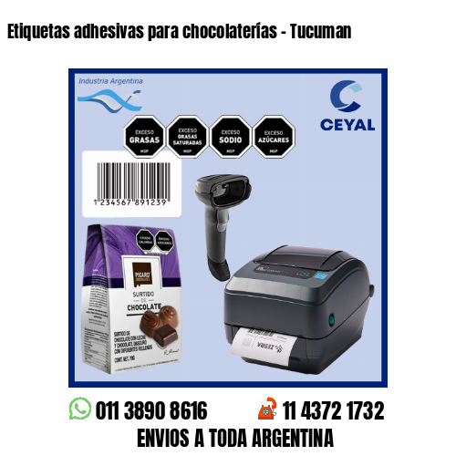 Etiquetas adhesivas para chocolaterías – Tucuman