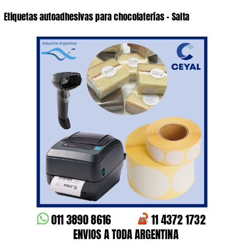 Etiquetas autoadhesivas para chocolaterías – Salta