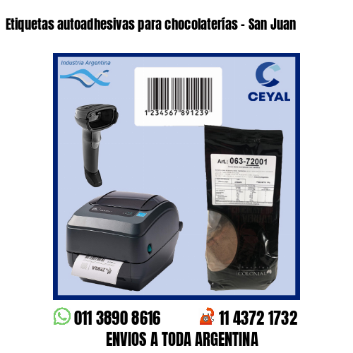 Etiquetas autoadhesivas para chocolaterías – San Juan