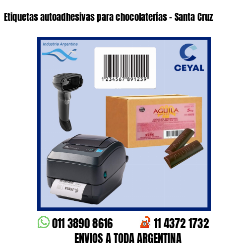 Etiquetas autoadhesivas para chocolaterías – Santa Cruz