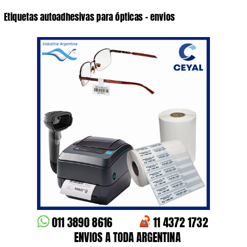 Etiquetas autoadhesivas para ópticas – envios