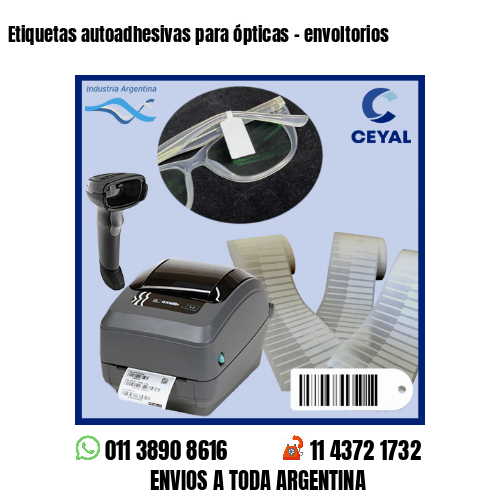 Etiquetas autoadhesivas para ópticas – envoltorios