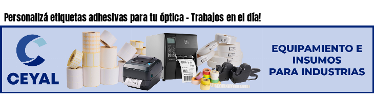 Personalizá etiquetas adhesivas para tu óptica - Trabajos en el día!