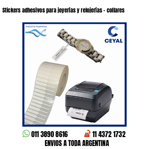 Stickers adhesivos para joyerías y relojerías – collares