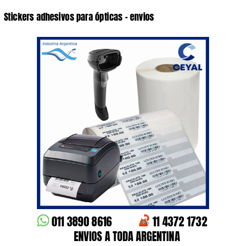 Stickers adhesivos para ópticas – envios