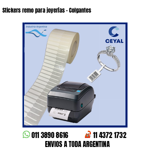 Stickers remo para joyerías – Colgantes