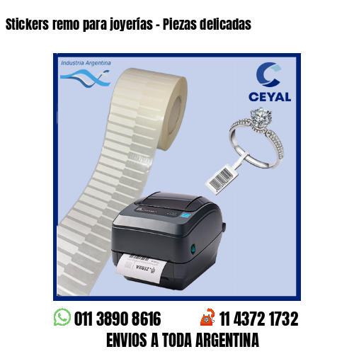 Stickers remo para joyerías – Piezas delicadas