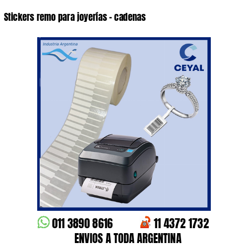 Stickers remo para joyerías – cadenas