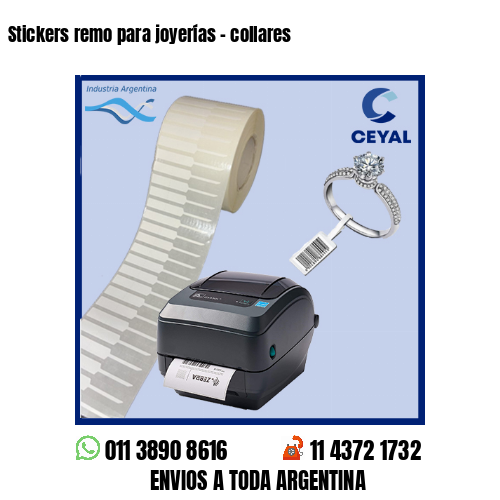 Stickers remo para joyerías – collares