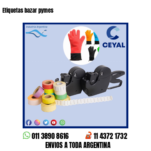 Etiquetas bazar pymes