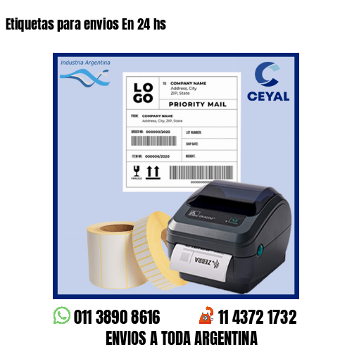 Etiquetas para envios En 24 hs