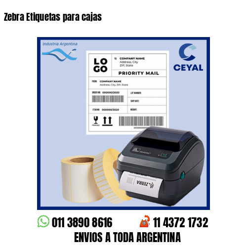 Zebra Etiquetas para cajas