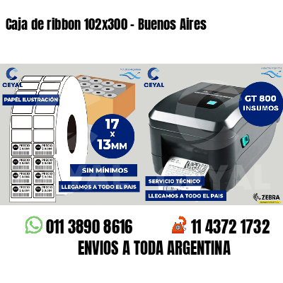 Caja de ribbon 102x300 - Buenos Aires