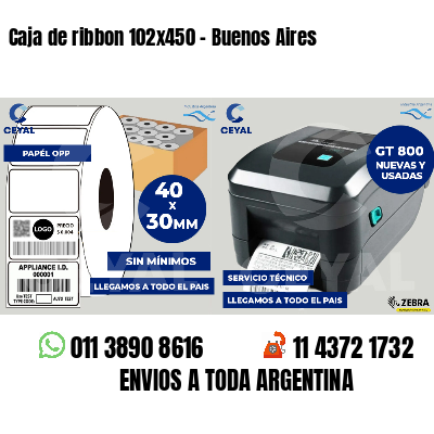 Caja de ribbon 102x450 - Buenos Aires