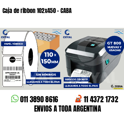 Caja de ribbon 102x450 - CABA