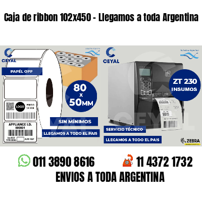 Caja de ribbon 102x450 - Llegamos a toda Argentina