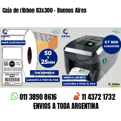 Caja de ribbon 83x300 - Buenos Aires