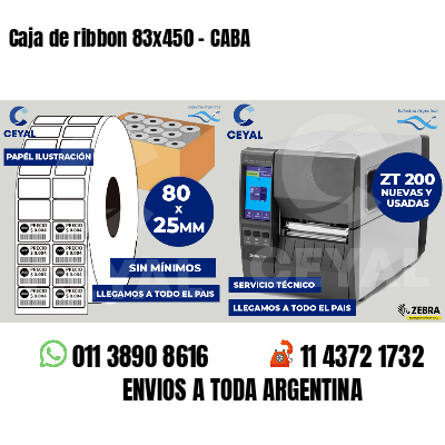 Caja de ribbon 83x450 - CABA