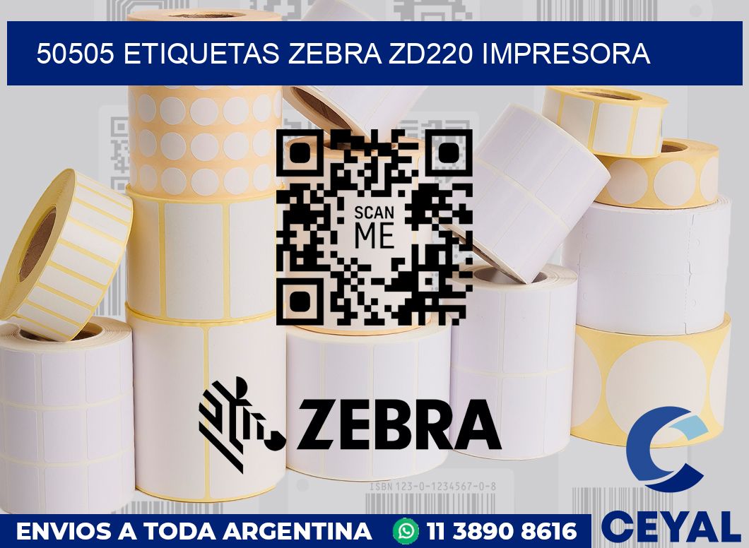 50505 etiquetas Zebra zd220 impresora