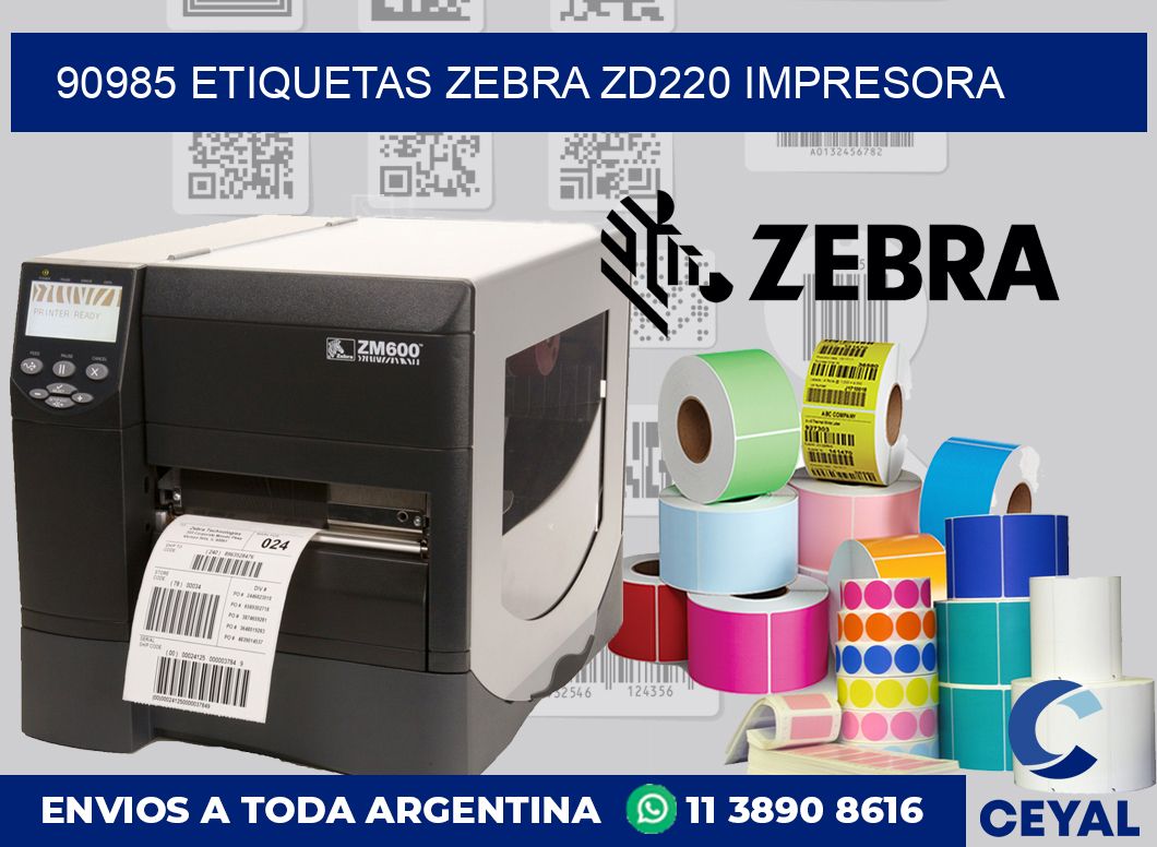 90985 etiquetas Zebra zd220 impresora