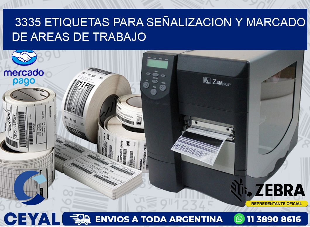 3335 Etiquetas Para SeÑalizacion Y Marcado De Areas De Trabajo Etiquetadora Manual Argentina 7499