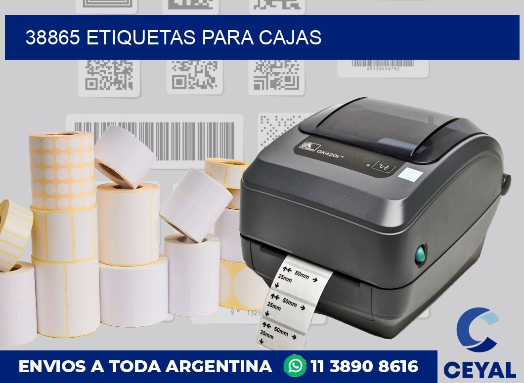 38865 ETIQUETAS PARA CAJAS