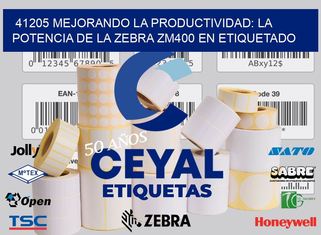 41205 Mejorando la Productividad: La Potencia de la Zebra ZM400 en Etiquetado