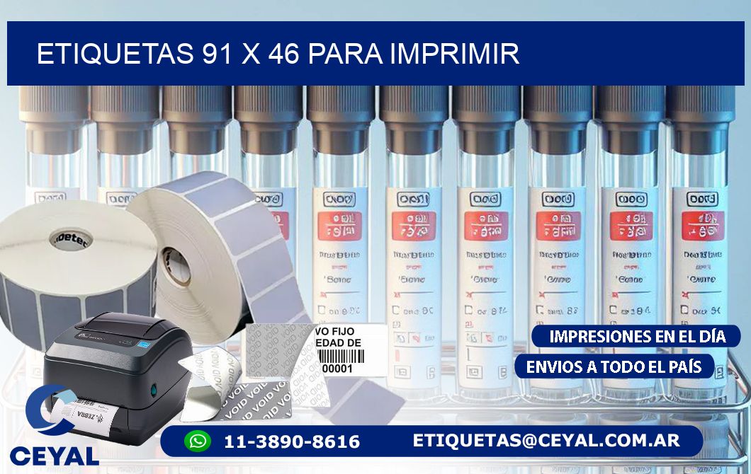 ETIQUETAS 91 x 46 PARA IMPRIMIR