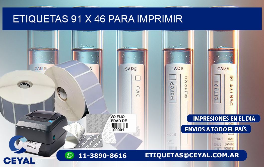 ETIQUETAS 91 x 46 PARA IMPRIMIR