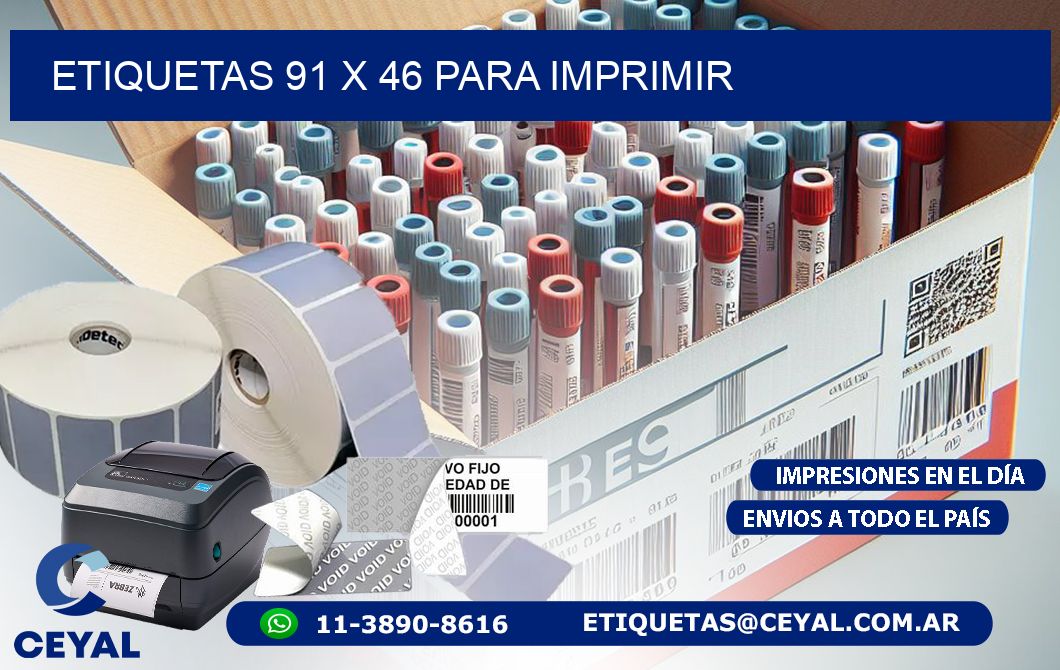 ETIQUETAS 91 x 46 PARA IMPRIMIR