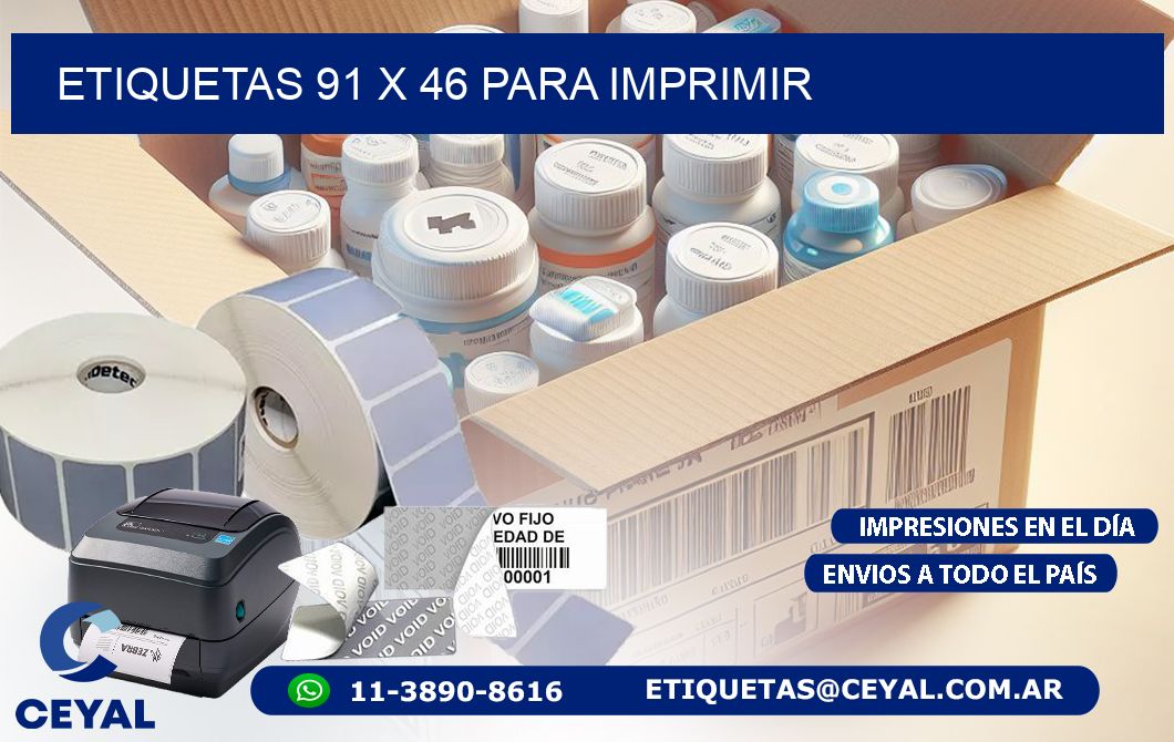 ETIQUETAS 91 x 46 PARA IMPRIMIR