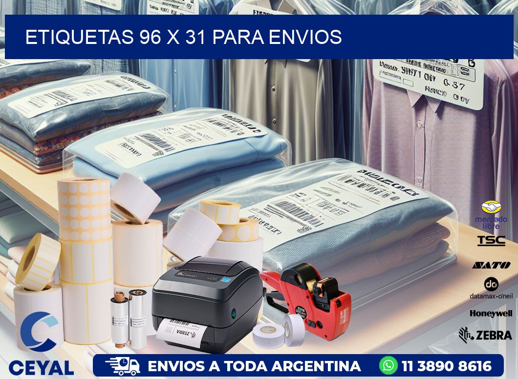 ETIQUETAS 96 x 31 PARA ENVIOS