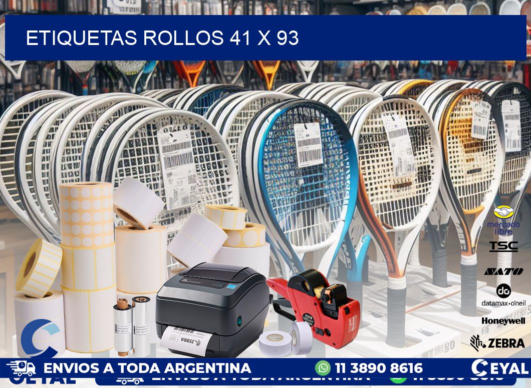 etiquetas rollos 41 x 93