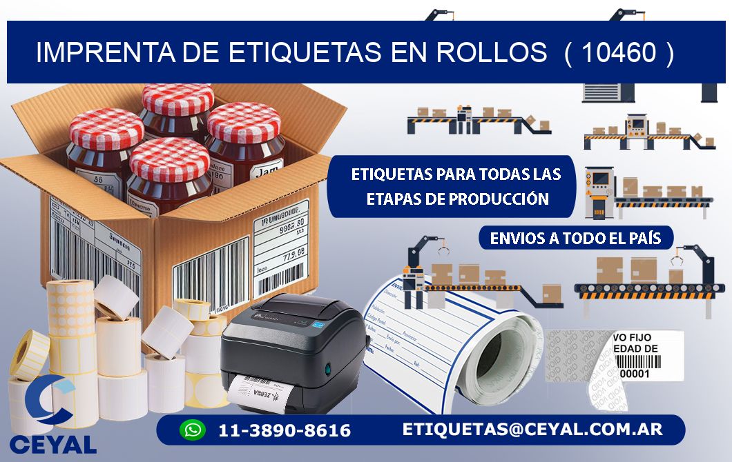 imprenta de etiquetas en rollos  ( 10460 )